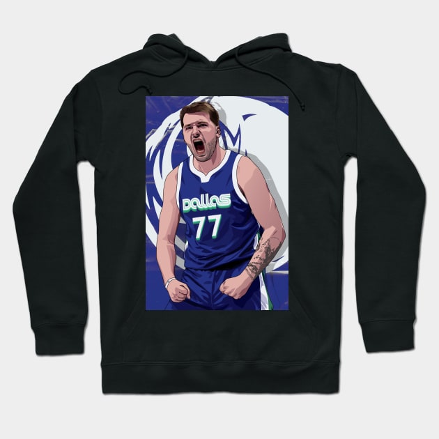 Luka Doncic City Edition Hoodie by origin illustrations